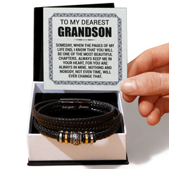 Pages of My Life Love You Forever (To My Grandson) – Bracelet