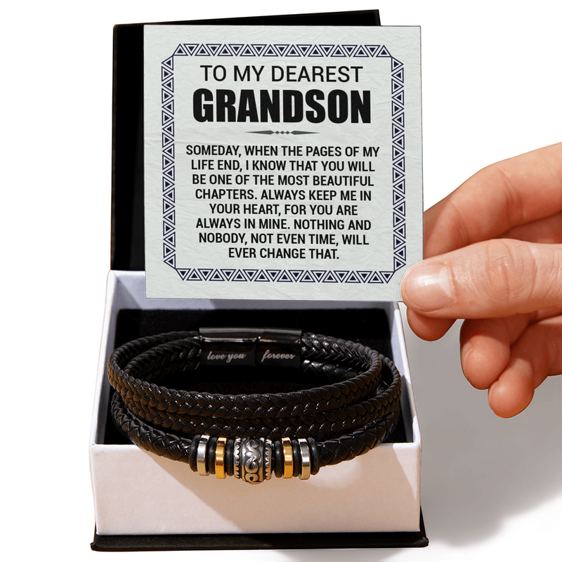Pages of My Life Love You Forever (To My Grandson) – Bracelet